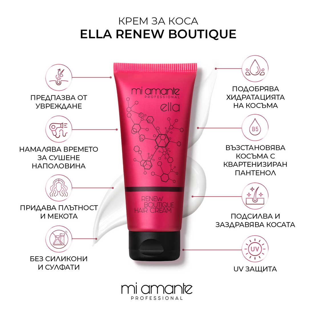 Крем за коса Mi Amante Ella Renew Boutique